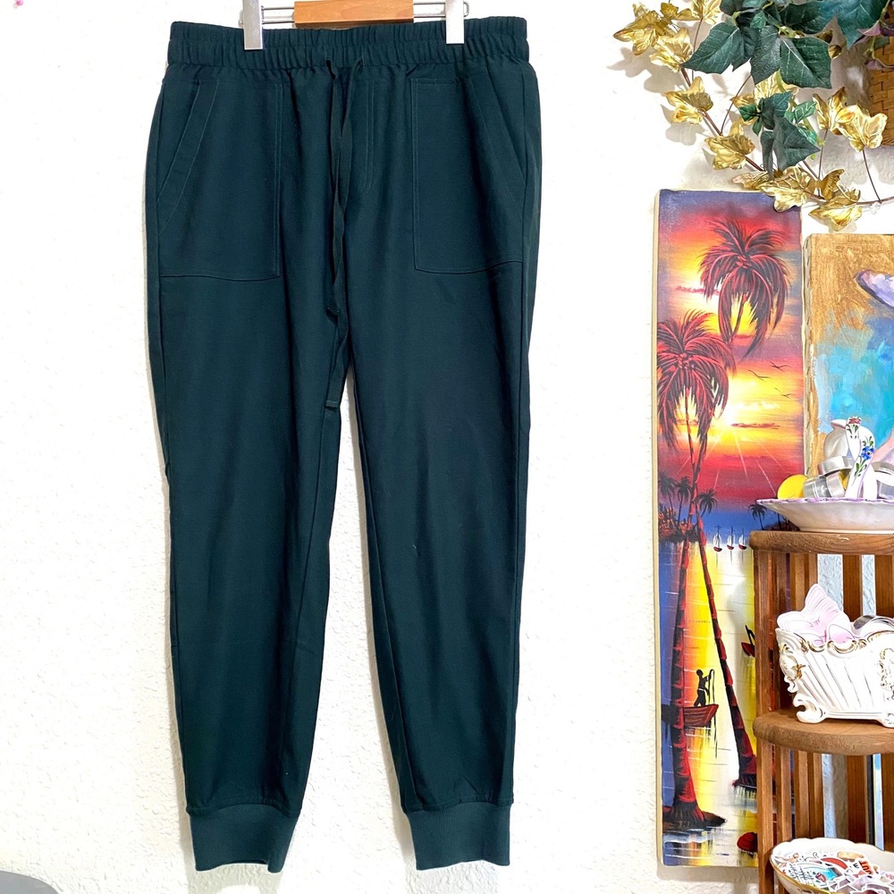 KUT from the Kloth Green Wool Blend Jogger Pants Womens Medium hike casual‎